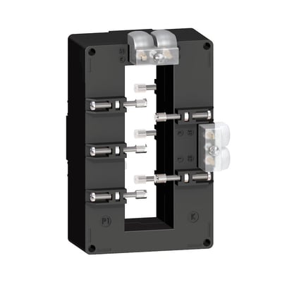 Schneider Electric PowerLogic CT strømtrafo til fugtige miljøer med 1000/5A dual output til 38x127mm bars, klasse 0.5.