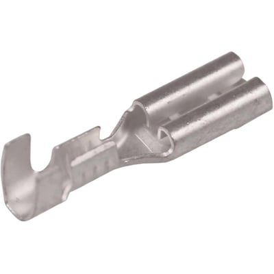 Nærbillede af Elpress uisoleret spademuffe B1003FLS8, der viser monteringsenden og den åbne konstruktion til 0,5-1mm² ledere.
