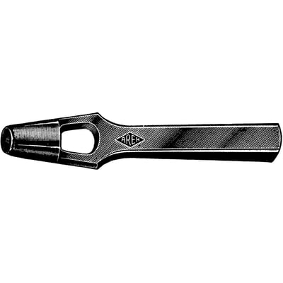 En huggepibe NR.391 med 4mm skærediameter, der viser den aftagelige ende og det indgraverede logo 'AREH' i midten.