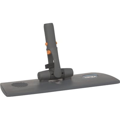 Vikan fleksibel moppefremfører i mørkegrå med Hook & Loop system, 25 cm bredde, på hvid baggrund.