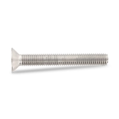 S + P M12x40 ISO 10642 A2 undersænket insexskrue med fuldt gevind, set fra siden.