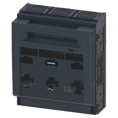 Siemens systemmaskeringsramme i mørkegrå plast, 375 x 290 mm, tilbehør til sikringslastafbryder 3NP1 NH3.