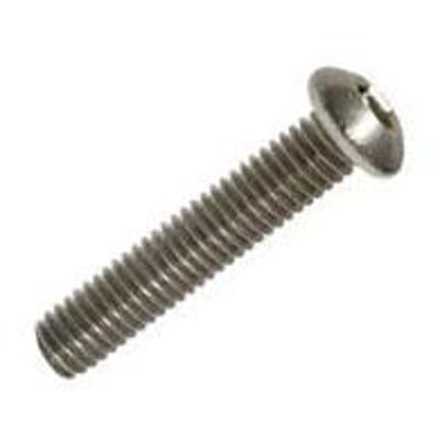 M8x70 ISO 7380 A2 button head skrue i rustfrit stål med fuldt gevind og indvendig 6-kant, vist på hvid baggrund.