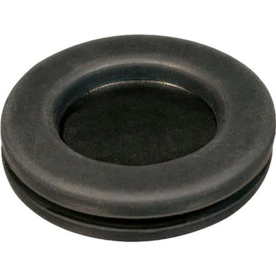Sort membrangennemføringstylle i polychloroprengummi til 2,0 mm pladetykkelse, med indvendig diameter på 29,0 mm.