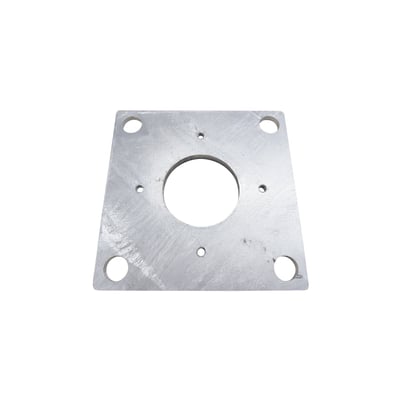 SG Armaturen fæsteplade til Ørsta fundament med 200 mm bredde og 8 mm højde.