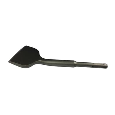 Ironside flisemejsel på 40 x 250 mm med bredt, fladt skær og SDS-Plus-skaft, set fra siden.