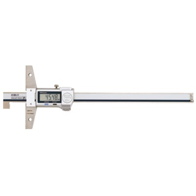 Digitalt dybdemål Mitutoyo 571-254-20 IP67, 150mm, med display, justeringshjul og ABSOLUTE-funktion.