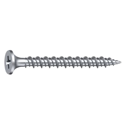EJOT gipsskrue til træ og stål, 3,9 x 30 mm med C3-klassificering, krydskærv, groft gevind og spids.