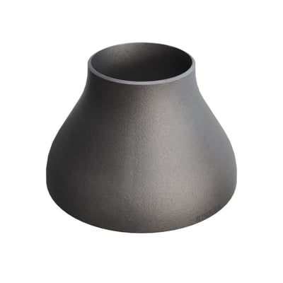 Koncentrisk reduktion i P235GH stål med dimensionerne 273,0/6,3 x 139,7/4, vist på hvid baggrund.