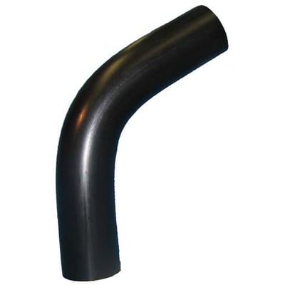 Georg Fischer PE-svejsebøjning med 45° vinkel og 400 mm diameter, PN16 SDR11 i sort PE100 materiale.