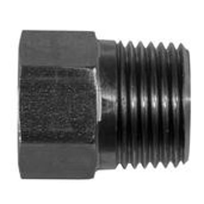 Syrefast overgangsnippel SO50040-08-1/4 med 8 mm slangeende og 1/4" udvendigt gevind i rustfrit stål.