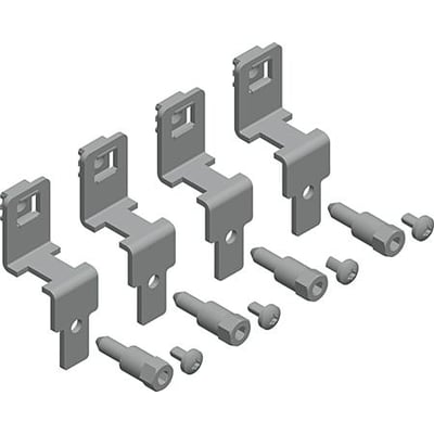 Schneider Electric beslag til montageplade, 4 stk. fremstillet i stål, inklusive 4 stk. monteringselementer.