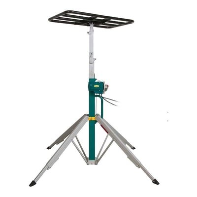 Refco elektrisk lift LFT-230 med 120 kg løftekapacitet og 230V, vist på hvid baggrund.