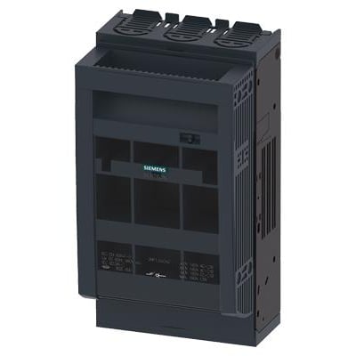 Siemens 3NP1933-1CA10 rundt omkring beskyttelse for skinner i mørkegrå, designet til 8US system og NH00 sikringslastafbrydere.