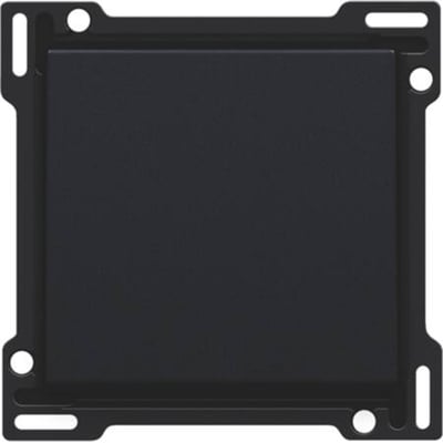 Niko dobbelt tangent i sort coated finish med en ensfarvet mat overflade og monteringshuller i rammen.