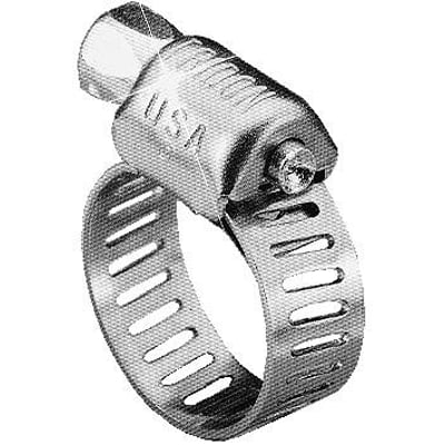 Triscan spændebånd i rustfrit stål, MAH12, med en justerbar diameter fra 14-32 mm og en 8 mm bredde.