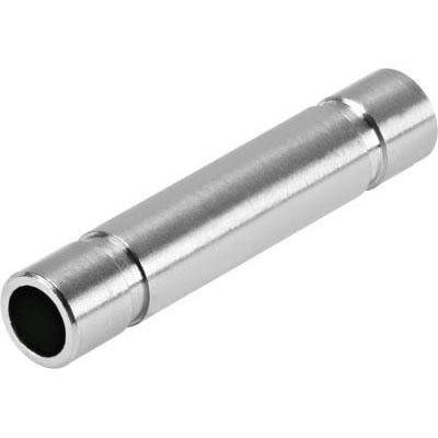 Festo indstiksben NPQH-D-S8-E-P10 i metal, vist på neutral hvid baggrund, med fokus på den cylindriske form og samlinger.