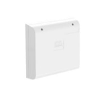 Assa Abloy Hi-O dørkontroller DAC564III ses skråt forfra som en hvid, firkantet styreenhed med lukket kabinet.