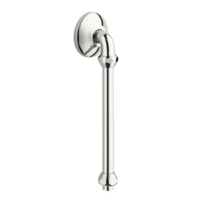 Detaljeret billede af Grohe afgangsbøjning med 1/2" udvendig gevind og forkromet overflade.