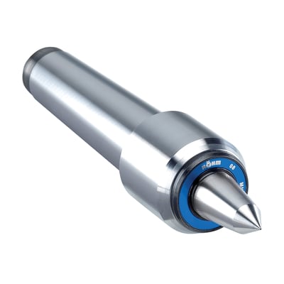 Røhm rørpinol 600-20VL MK2 med lang spids og lille hus, fremstillet i metal med blå detaljering.