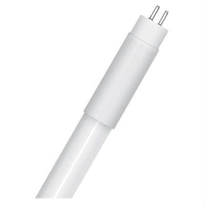 Ledvance LED T5 Performance AC HE 11W lysstofrør på 863 mm, vist isoleret på hvid baggrund med synlige fatningsben.