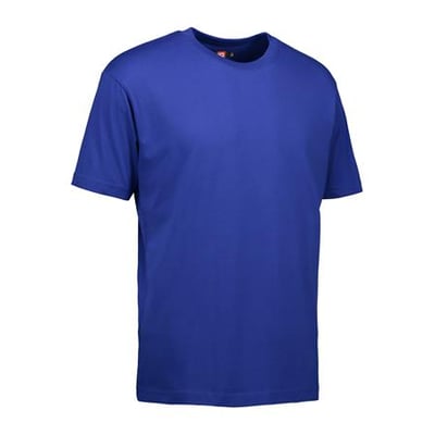 ID Identity Game T-shirt i kongeblå med rund halsudskæring, vist i størrelse XL på hvid baggrund.