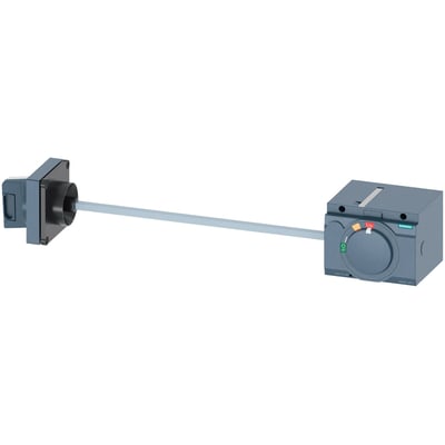Siemens sidemonteret drejegreb til 3VA2 enheder, IP65, med belyst greb og 24V DC.