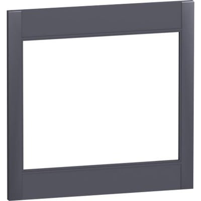 Schneider Electric dørramme til NSX400-630 IP30 i mørkegrå plast, isoleringstilbehør for lavspændingsinstallationer.