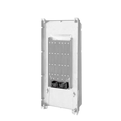 Siemens SINAMICS G120P PM230 powermodul med køleribber og to ventilatorer på hvid baggrund.