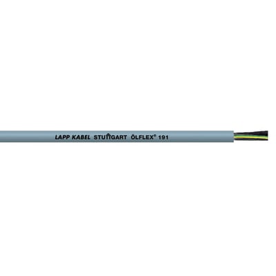 Grå Olflex 191 kabel fra Lapp med 7G0,75 dimension, mærket 'LAPP KABEL STUTTGART ÖLFLEX® 191'.
