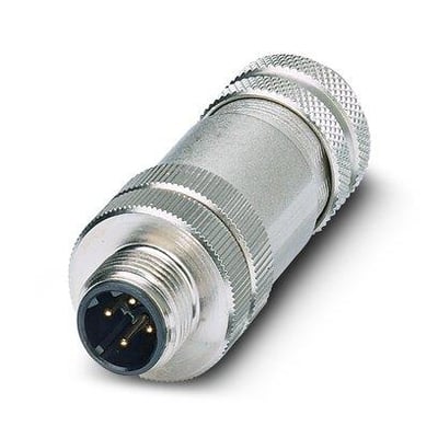 Phoenix Contact SACC-M12MSD-4CON-PG 7-SH sensor-aktuator-konnektor med 4 pins og gevind til PG 7-kabelgland.