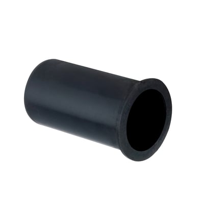 Isiflo støttebøsning 50 x 4,6 mm i sort kompositmateriale, model 180, til PN10-rør.