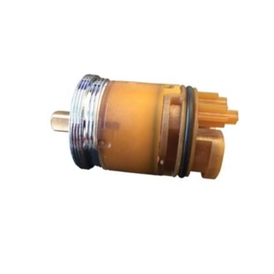 Nobili Image-spindel type RCR201/70 til brusesystem med ravfarvet cylindrisk hus, gevindring og aksel.