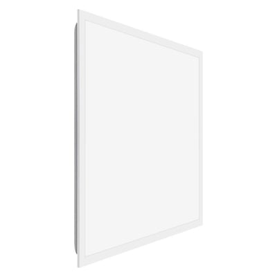 Ledvance Panel Compact lysarmatur set fra siden, viser armaturkanten og det flade, hvide panel.