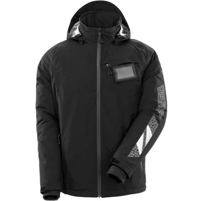 Mascot vinterjakke model 18035-249 i sort, str. 3XL, med aftagelig hætte og CLIMASCOT fór.