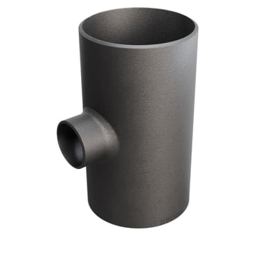 Indura svejsetee reduceret P235GH, dimension 139,7mm til 60,3mm, isoleret og fremstillet af sømløse stålrør.