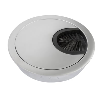 Schneider Electric bordgennemføringsflange i aluminium med børsteindsats til Ø60 mm hul og nem kabelføring.