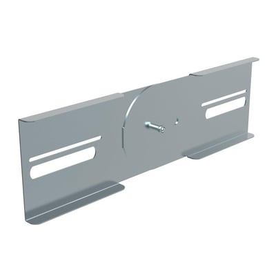 Legrand P31 ledkobling i galvaniseret stål til kabelføringsbakker, med synlige monteringshuller og skrue.