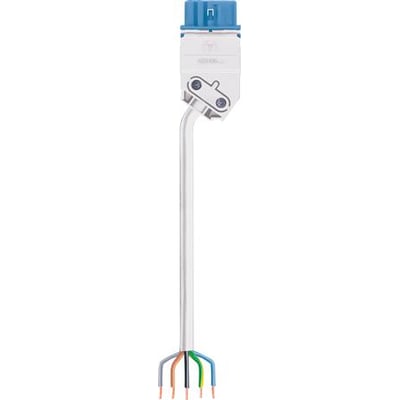 Wieland GST15I5 tilslutningskabel, 3 meter og 1,5 mm², med hunstik og frie, afisolerede ledere.