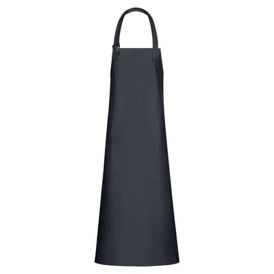 Lyngsøe Rainwear forklæde LR1155 i marineblå, fremstillet af 100% polyester med PU/PVC belægning og justerbare stropper.