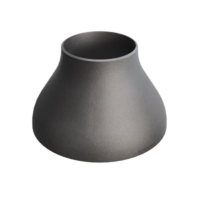 Contura Steel reduktion EN10253-2 T:B, P235GH-TC1 stål, dimensioner 323,9/7,1 x 168,3/4,5, isoleret på hvid baggrund.