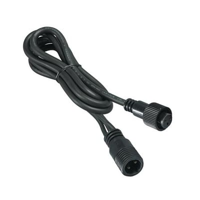 Chrissline pro forlængerkabel på 10 meter, sort, med stik til indendørs og udendørs brug.