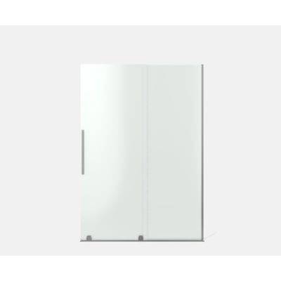 Strømberg Faro 22 skydedør til niche med klart 8 mm glas, kromdetaljer og højreåbning, 120 cm bred.