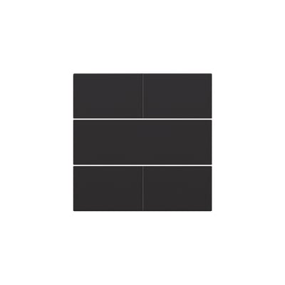 Elegant Niko tangent i sort med fire trykknapper arrangeret i to rækker, ideel til potentialfri betjening på 24V.