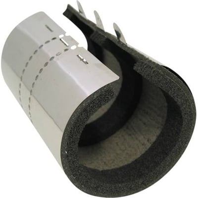 Walraven Pacifyre brandbøsning MK II (P) til 135-137 mm plastrør, vist med lukket endestykke og perforeret metal yderside.