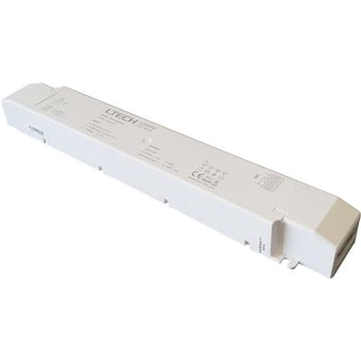 LTECH LED driver strip power for 24V LED strips with 75W output and Triac dimming, displayed on a white background.