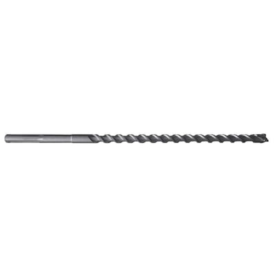 Ironside hammerbor med 25 mm diameter, SDS-MAX-skaft og fire skær ses vandret fra siden som et langt spiralbor.