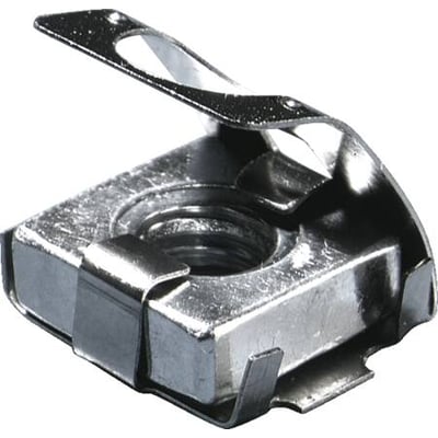 Rittal Fjedermøtrik M5 CP, viser den fjederbelastede arm og M5 gevind i metal.