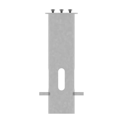 Ledvance Urban Bollard Cone jordanker i grå, aflangt rør med monteringsbolte, åbning og tværgående jordstykker.