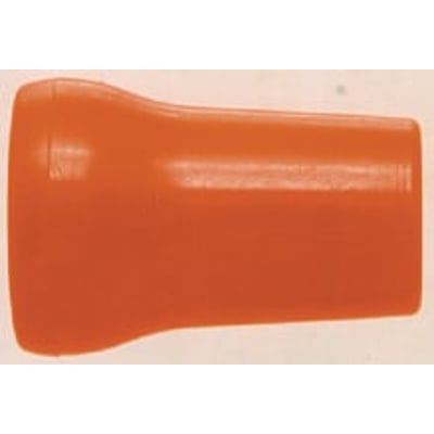 Kabi Cool Line rundt mundstykke i orange plast med en diameter på 19 mm og en 3/4" gevind. Et enkelt mundstykke er vist isoleret.